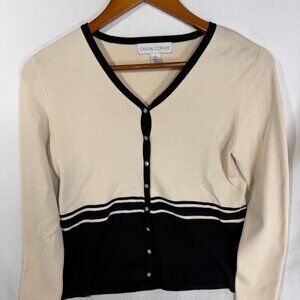 Casual Corner Women’s Silk Blend Sweater Tank 2 Piece Set Classic Workwear